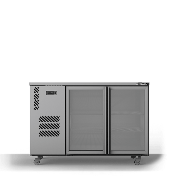 Williams Refrigeration HC2USS Cameo Stainless Steel Glass 2 Door Refrigerator