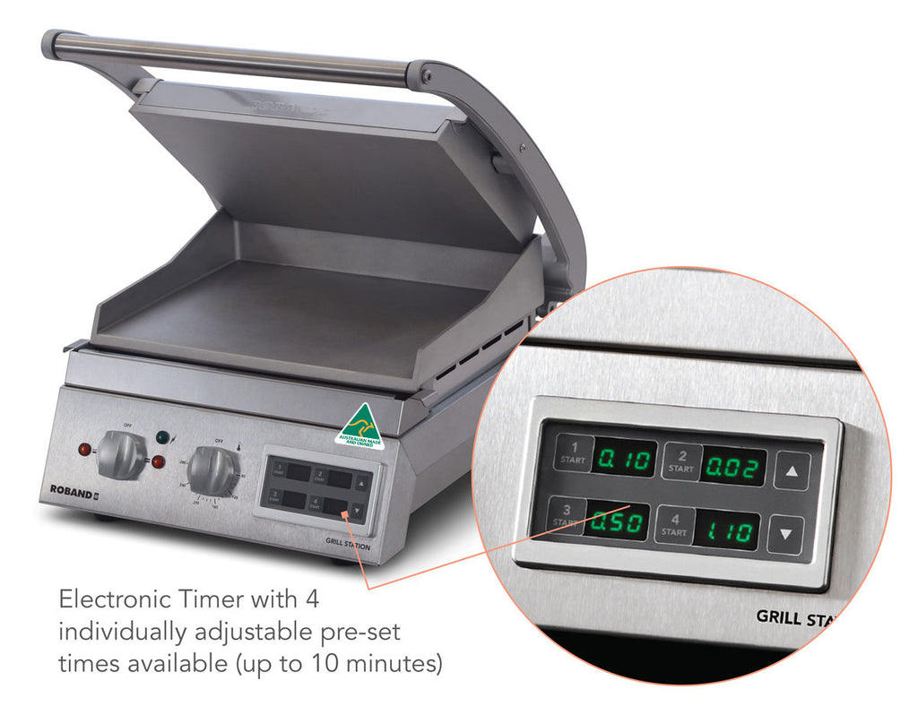GSA610SE-Roband-Grill-Station-Electronic-Timer-6-slice-smooth-plates