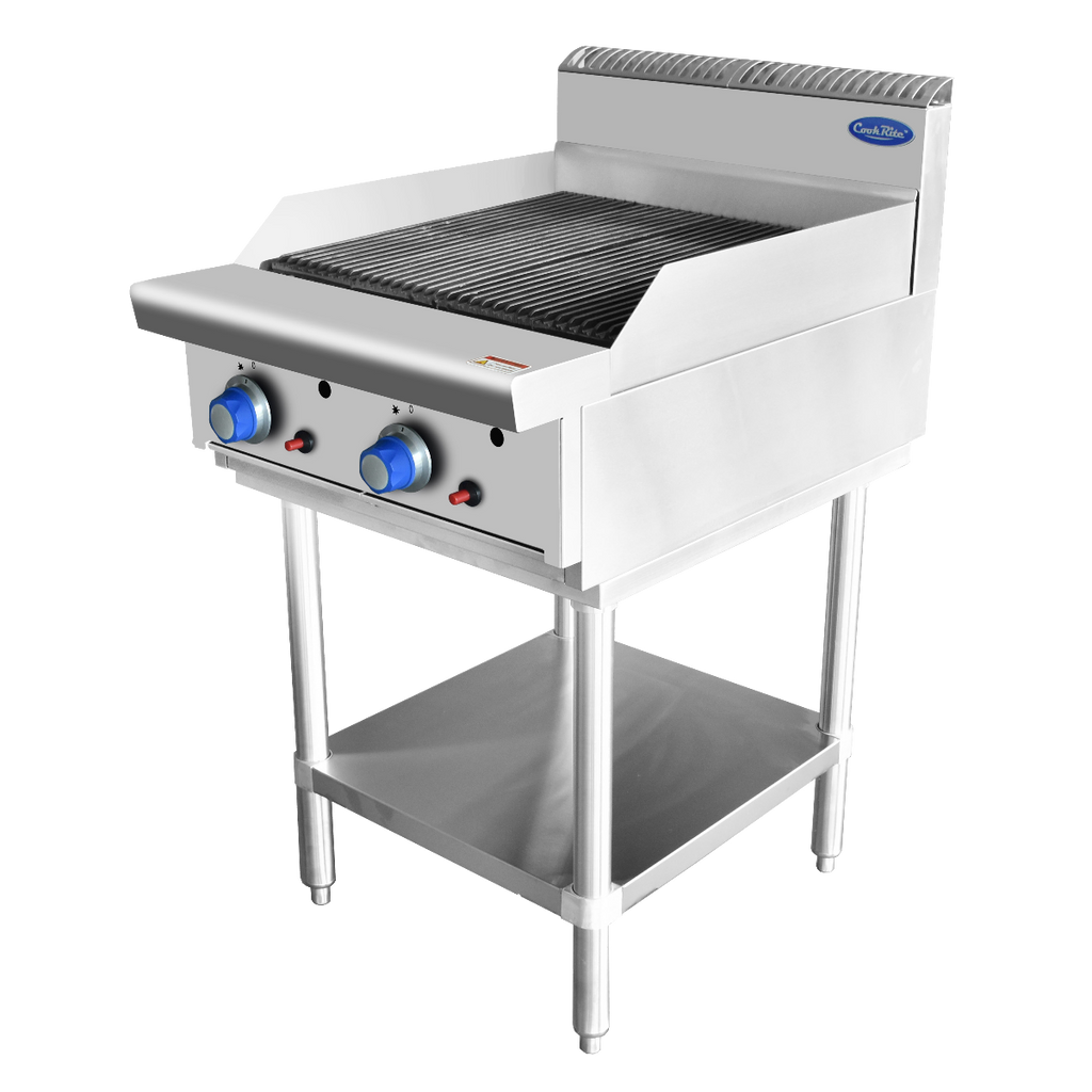 Cookrite AT80G6C-F-LPG 600mm Char Grill with Stand - LPG Gas (600mm Wide)