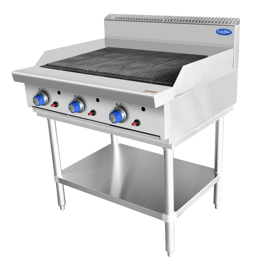 Cookrite AT80G9C-F-LPG 900mm Char Grill with Stand - LPG Gas (900mm Wide)