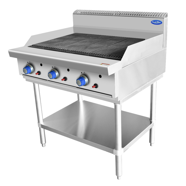 Cookrite AT80G9C-F-LPG 900mm Char Grill with Stand - LPG Gas (900mm Wide)