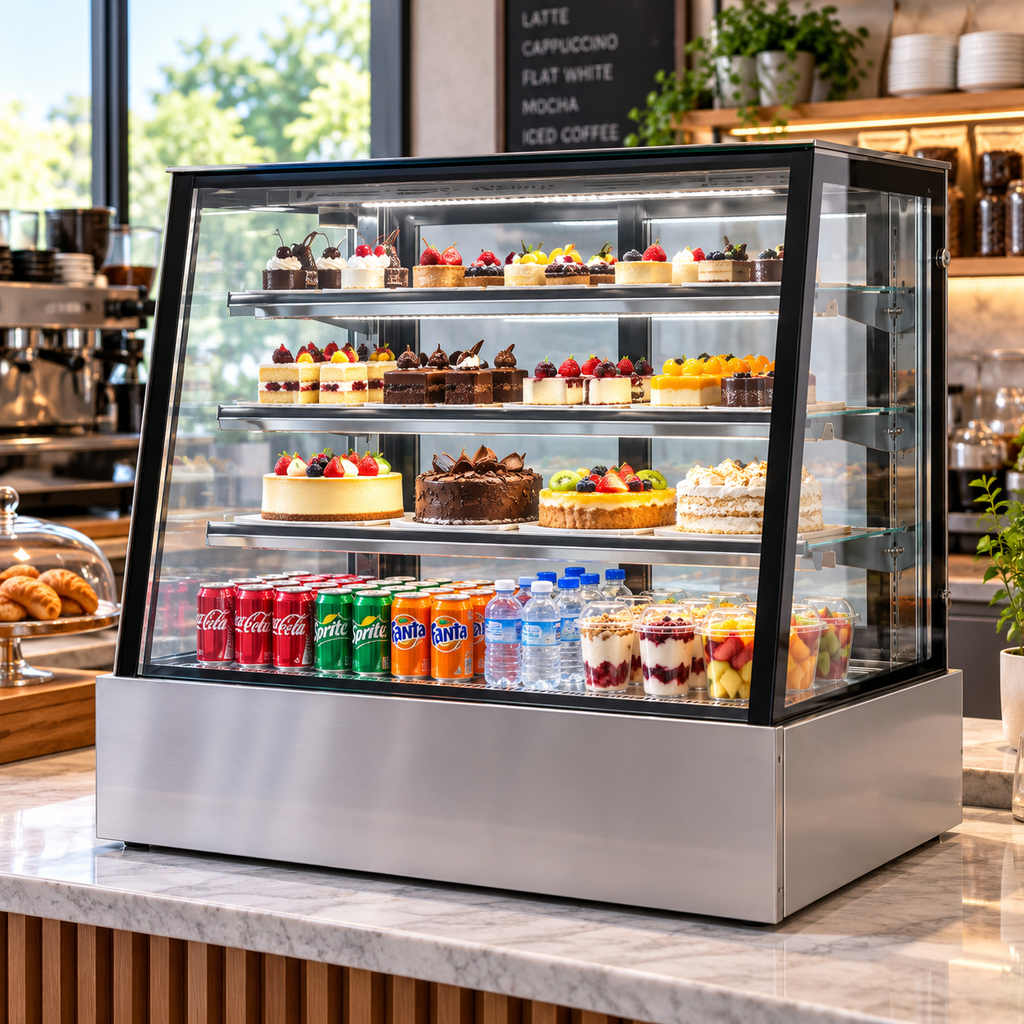 Bonvue heated and chilled food display cabinets for cafés, bakeries and Australian hospitality businesses