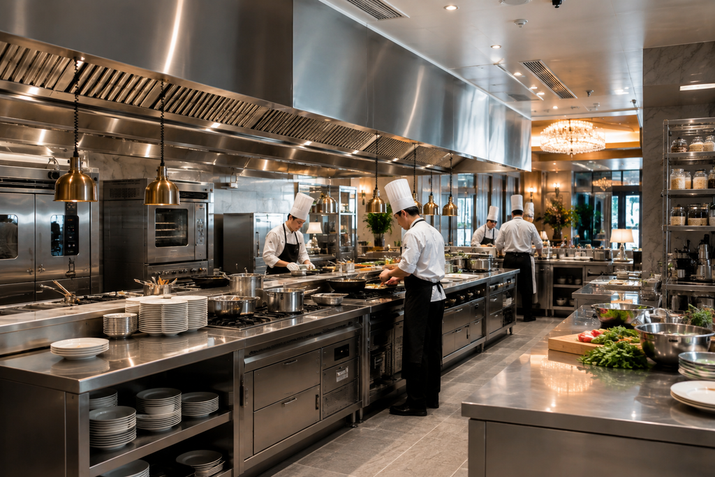 Commercial restaurant kitchen equipment and dining supplies for Australian hospitality businesses.