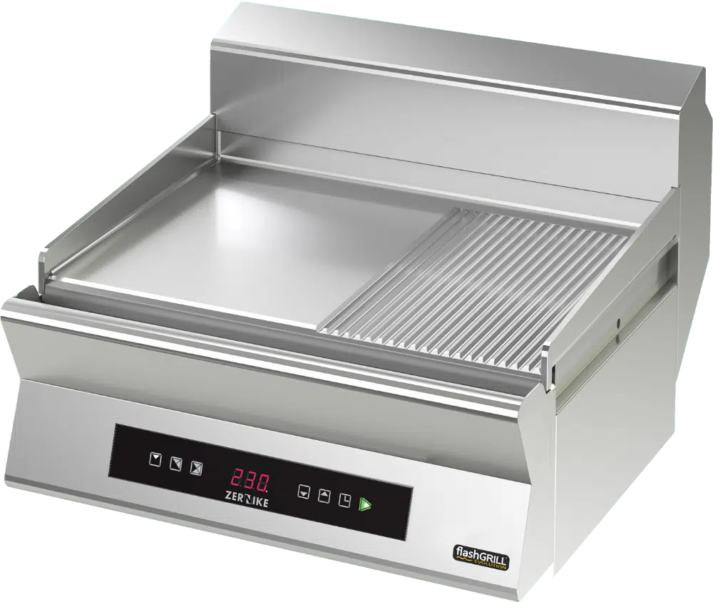 Meris ZEE-GE8070D1C 1/2 I Ribbed Griddle I Electric Griddle I Commercial Electric Griddle