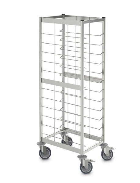 Tray Clearing Trolley, Hupfer TAWEDEL-1-12-EN, 12 x Tray,  100mm 
