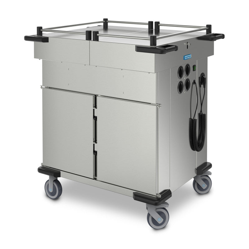 Hupfer SPTW-2EBH-2WF-SD Food Transport Trolley With Sliding Lid 2×GN 1/1