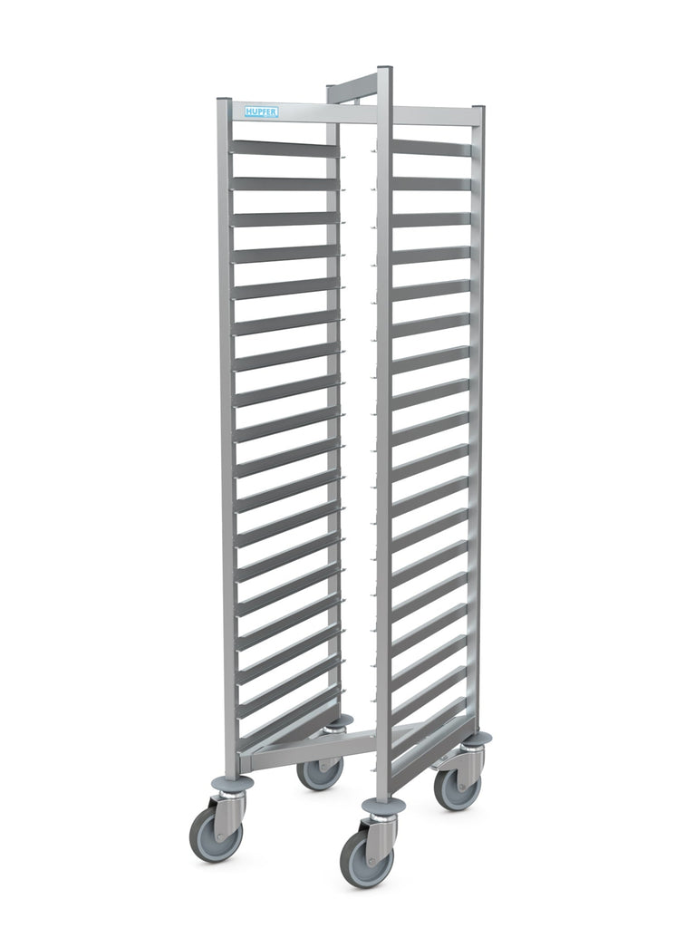 Tall Open Inter Stacking, Hupfer, RWG-E-1-18-GN, Gastro Trolley, Trolley, High Shelf Trolley
