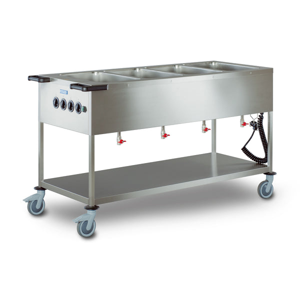 Hupfer SPA-EB-4 Mobile Heated Bain Marie I 4 X GN (WET OR DRY)