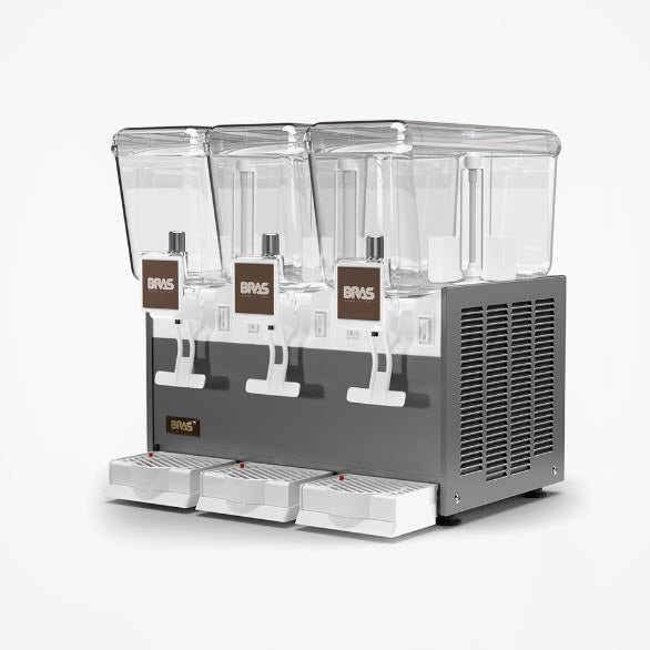 BRAS Maestrale 3AA 12 | Cold Drink Dispenser | 3 x 12L | Triple Bowl