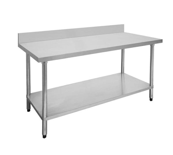 Stainless Steel Table, F.E.D, 0900-6-WBB, Economic 304 Grade, with Splashback