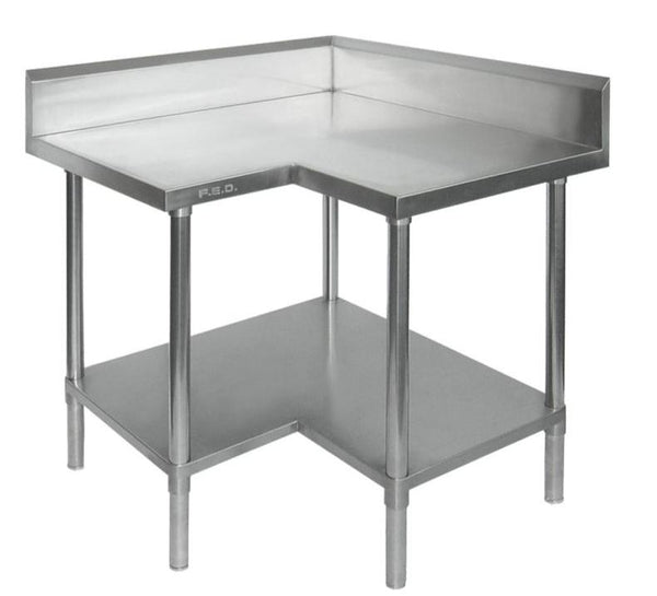 Stainless Steel Workbench, F.E.D 0900-6-WBCB, Economic, Corner, Work Bench