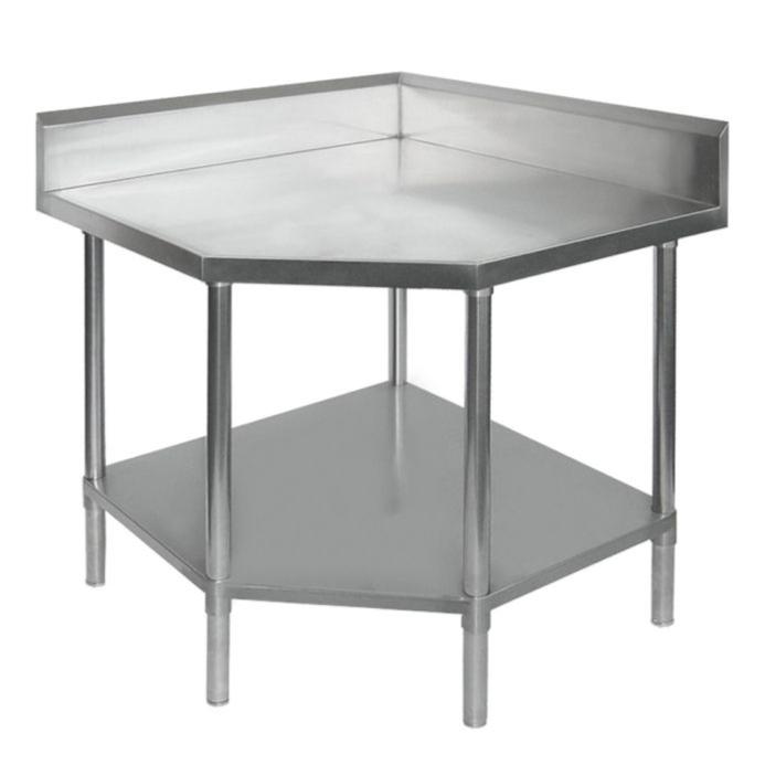 Stainless Steel Workbench, F.E.D, 0900-6-WBCB/HI, Corner Work Bench, with Splashback