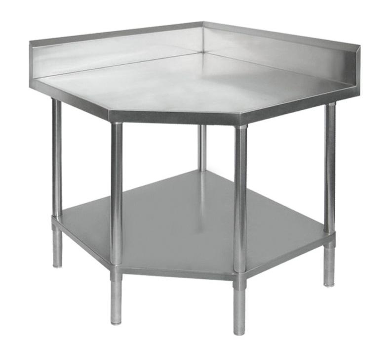 Stainless Steel Workbench, F.E.D, 0900-7-WBCB/H, Corner Work Bench, with Splashback