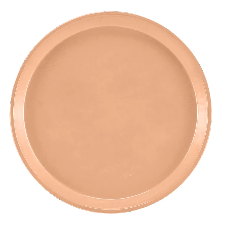 Cambro 1000117 I Camtray Round Tray I 10" (255 mm) I Dark Peach I Case of 12