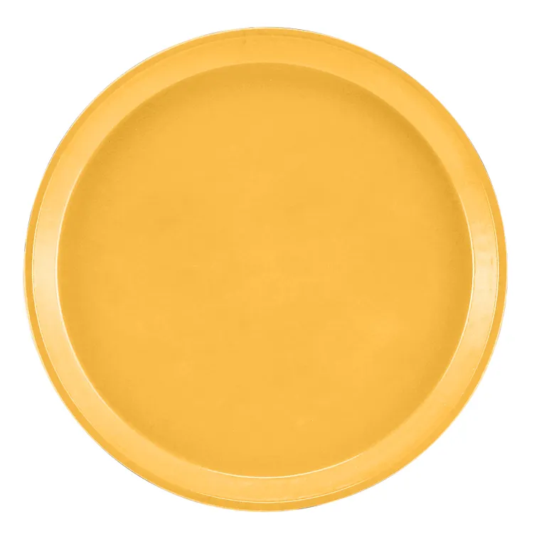 Cambro 1000171 I Camtray Round Tray I 10" (255 mm) I Tuscan Gold I Case of 12