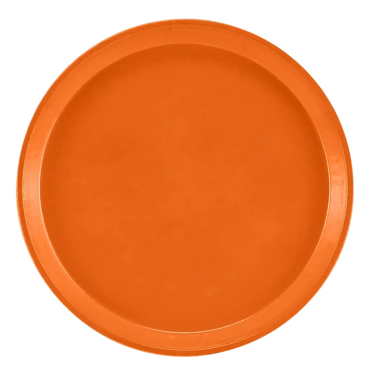 Cambro 1000220 I Camtray Round Tray I 10" (255 mm) I Citrus Orange I Case of 12