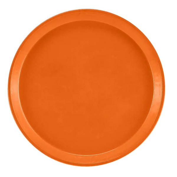Cambro 1000220 I Camtray Round Tray I 10" (255 mm) I Citrus Orange I Case of 12