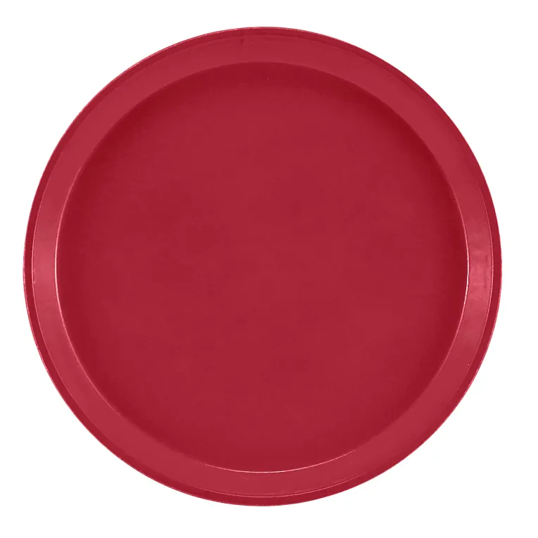 Cambro 1000221 I Camtray Round Tray I 10" (255 mm) I Ever Red I Case of 12