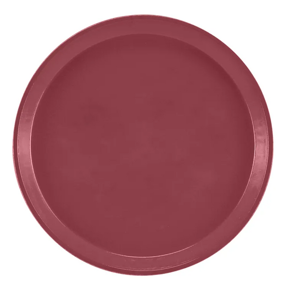 Cambro 1000410 I Camtray Round Tray I 10" (255 mm) I Raspberry Cream I Case of 12