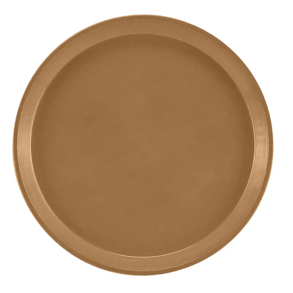 Cambro 1000508 I Camtray Round Tray I 10" (255 mm) I Suede Brown I Case of 12