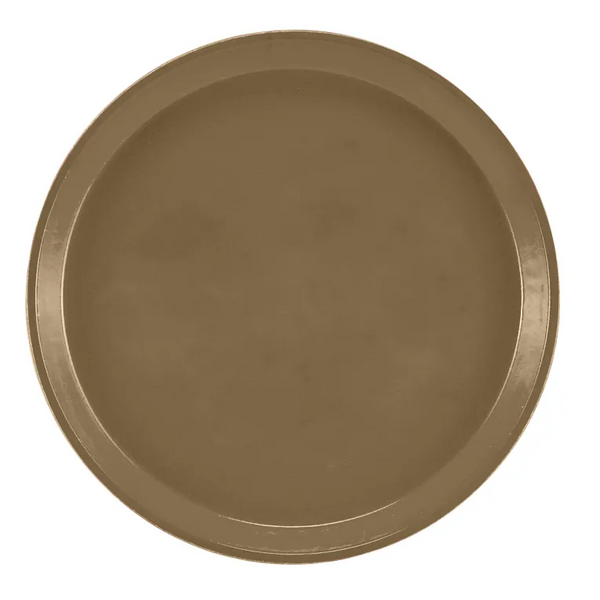 Cambro 1000513 I Camtray Round Tray I 10" (255 mm) I Bayleaf Brown I Case of 12