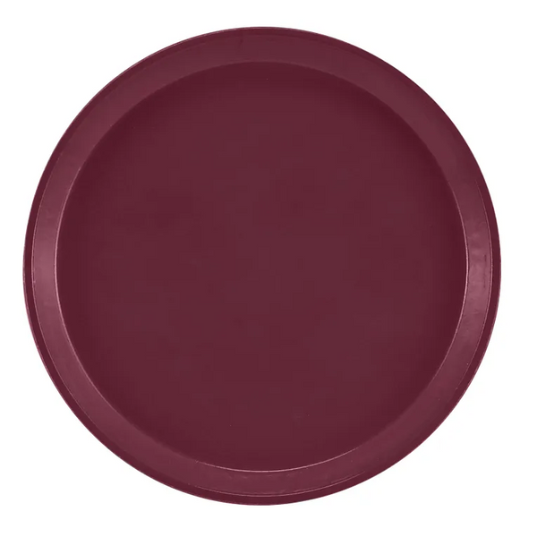 Cambro 1000522 I Camtray Round Tray I 10" (255 mm) I Burgundy Wine I Case of 12