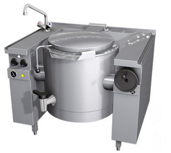 MKN 10019207 | Electric Quick Boiling Kettle | Manual Tilting Vapro | 60L | Cooking Kettle