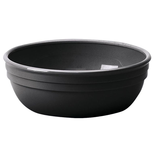 Cambro 100CW110 I Camwear Small Nappie Bowl I 370 mL (12.5 oz) I Black I Case of 48