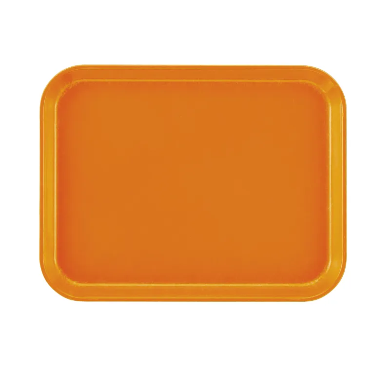 Cambro 1014222 I Camtray Fibreglass Rectangular Tray I 270x350mm I Orange Pizazz I Case of 12