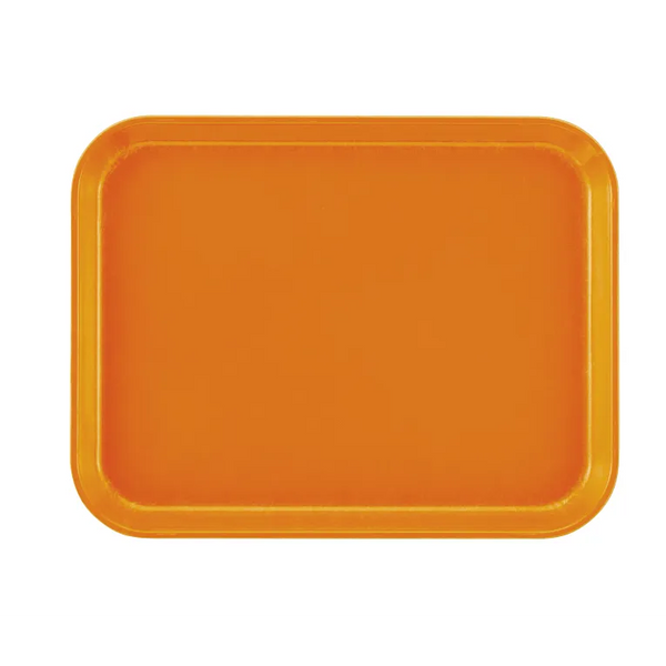 Cambro 1014222 I Camtray Fibreglass Rectangular Tray I 270x350mm I Orange Pizazz I Case of 12