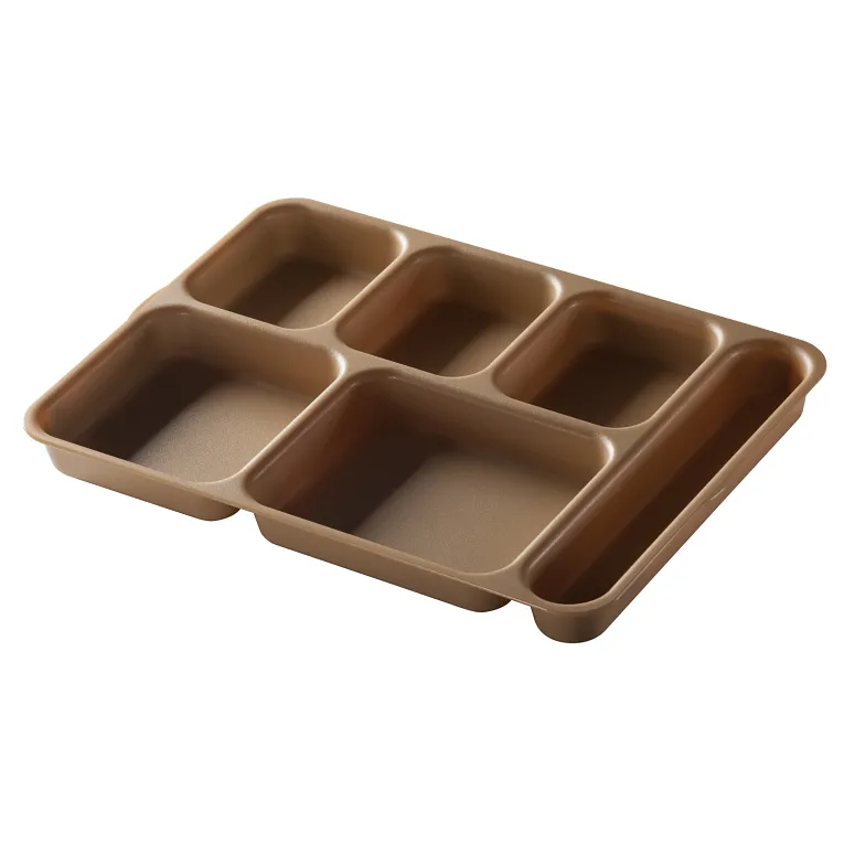 Cambro 10146DCW133 I Camwear Separator Compartment Trays I 6 Compartments I Beige I Case of 24
