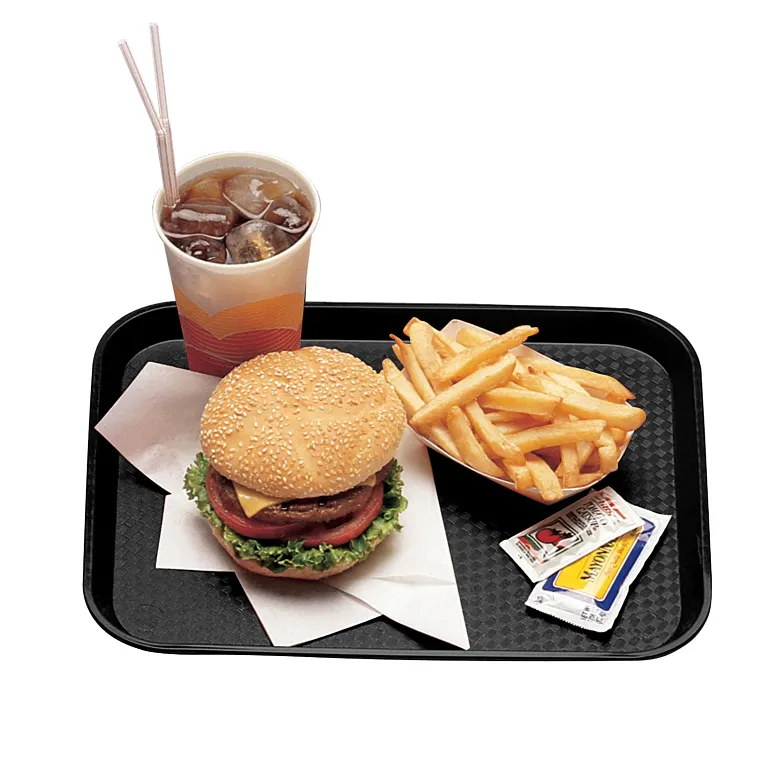 Cambro 1014FF110 I Fast Food Rectangular Tray I 26.5 x 34.5 cm I Black I Case of 24