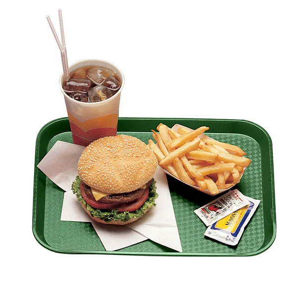 Cambro 1014FF119 I Fast Food Rectangular Tray I 26.5 x 34.5 cm I Sherwood Green I Case of 24
