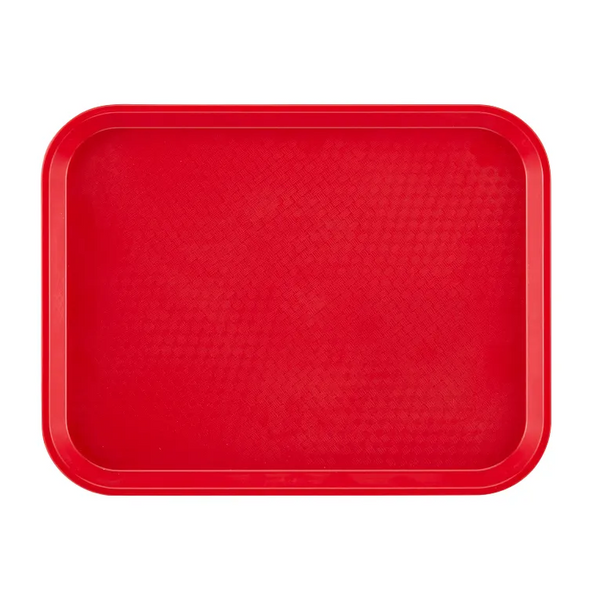 Cambro 1014FF163 I Fast Food Rectangular Tray I 26.5 x 34.5 cm I Red I Case of 24