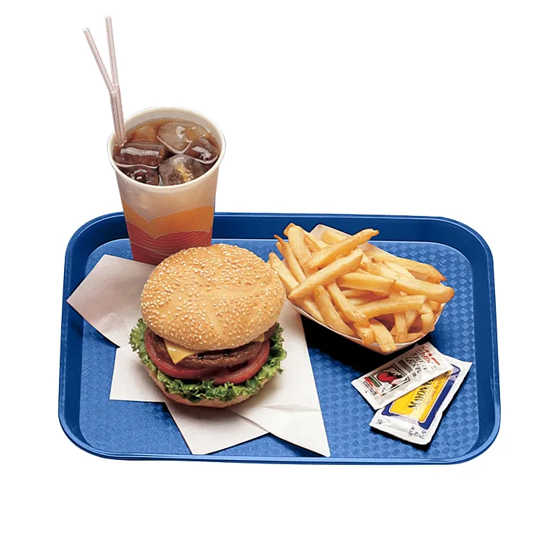 Cambro 1014FF186 I Fast Food Rectangular Tray I 26.5 x 34.5 cm I Navy Blue I Case of 24