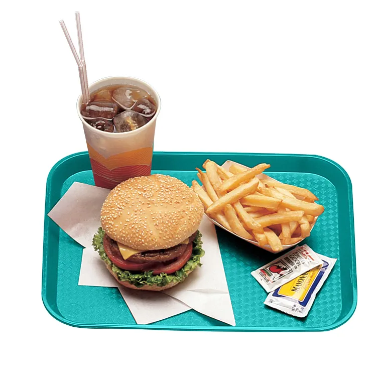 Cambro 1014FF414 I Fast Food Rectangular Tray I 26.5 x 34.5 cm I Teal I Case of 24