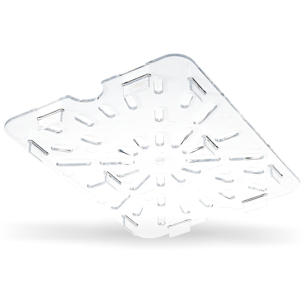 Carlisle 1023507 | StorPlus™ Polycarbonate Food Pan Drain Grate 1/2 Size | 15mm Deep | Clear | Case of 6