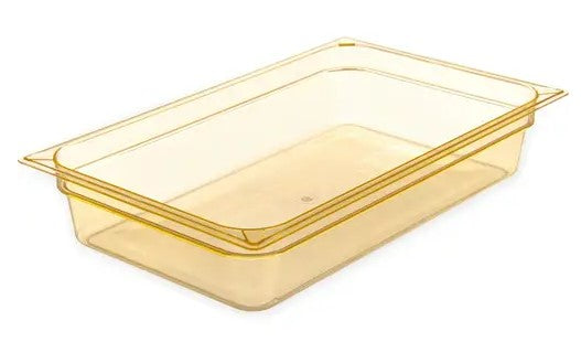 Carlisle 10401B13 | StorPlus™ Food Pan 1/1 Size | High Heat Amber | 100mm Deep | Case of 6