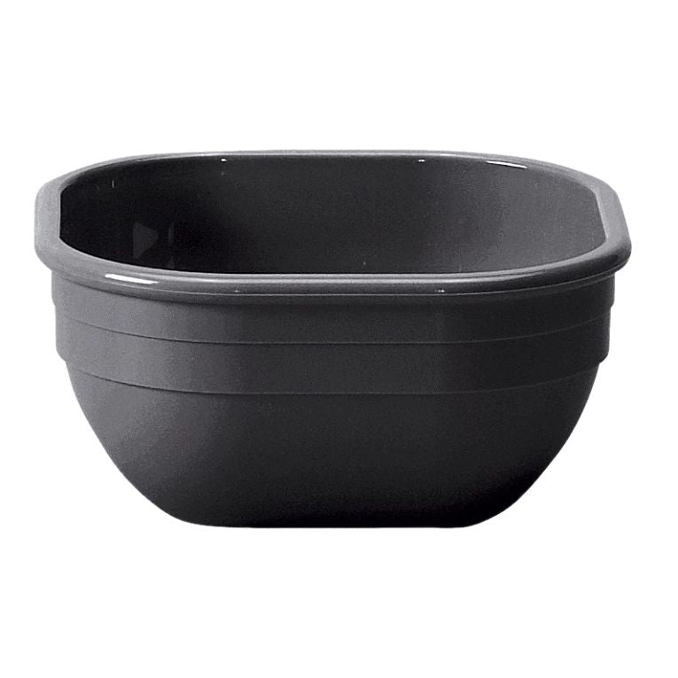 Cambro 10CW110 I Camwear Dinnerware Square Bowls I 278 mL I Black I Case of 48