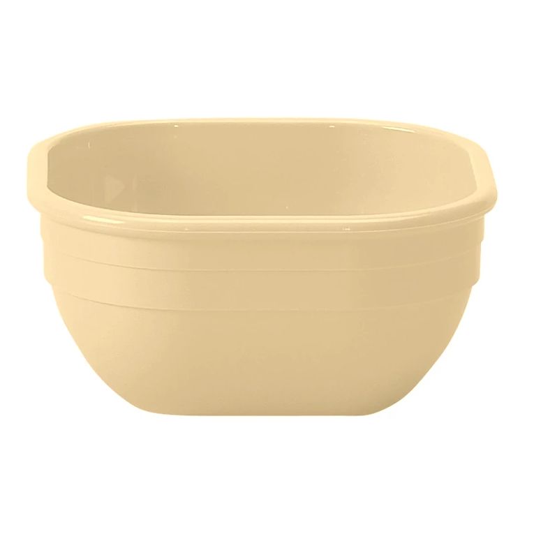 Cambro 10CW133 I Camwear Dinnerware Square Bowls I 278 mL I Beige I Case of 48