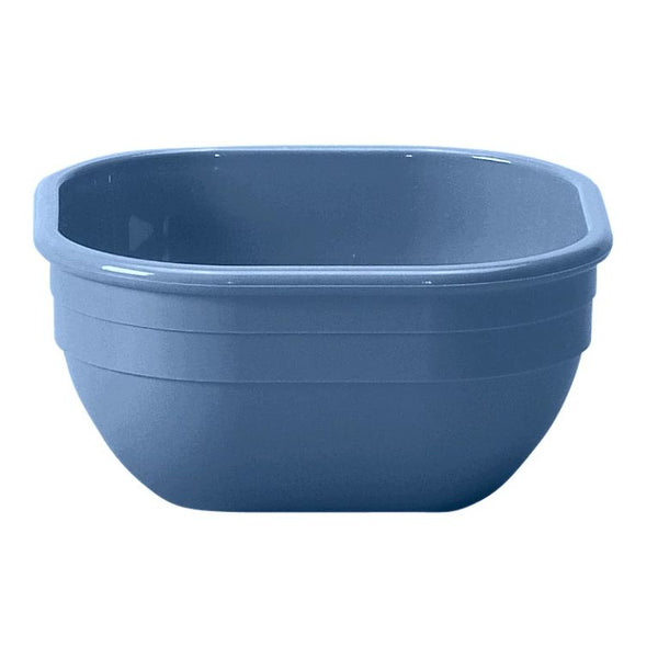 Cambro 10CW401 I Camwear Dinnerware Square Bowls I 278 mL I Slate Blue I Case of 48