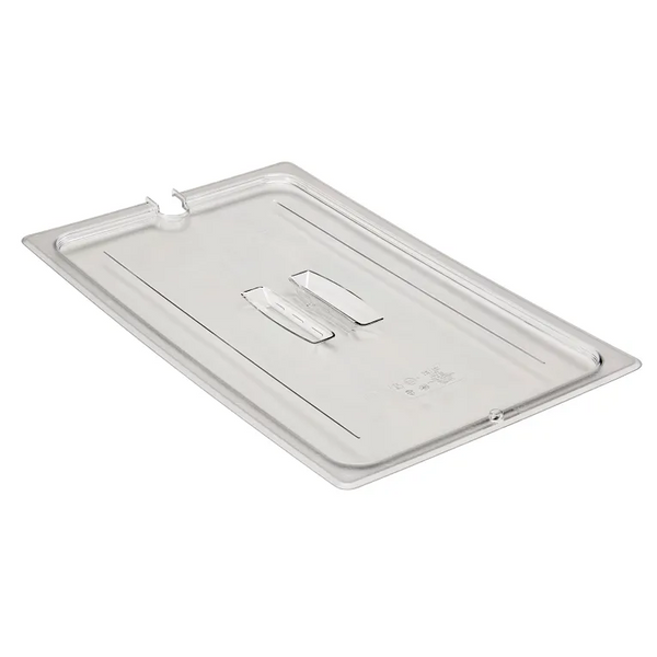 Cambro 10CWCHN135 I Camwear GN 1/1 Notched Cover With Handle I Clear I Case of 6