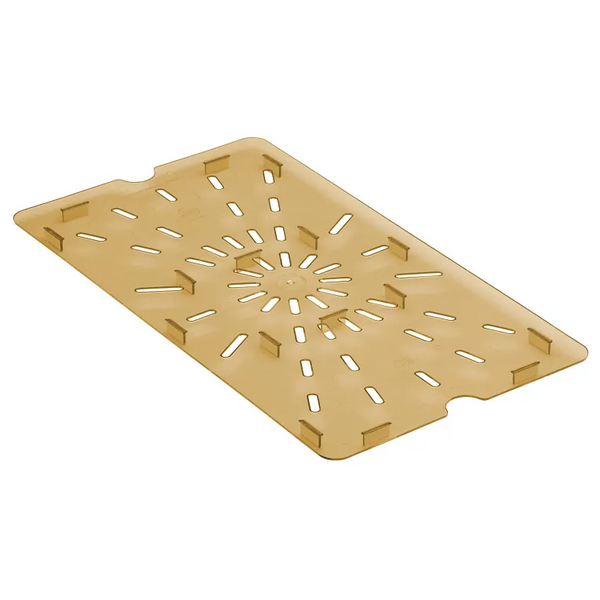 Cambro 10HPD150 I GN 1/1 H-Pan High Heat Drain Shelves I Amber I Case of 6