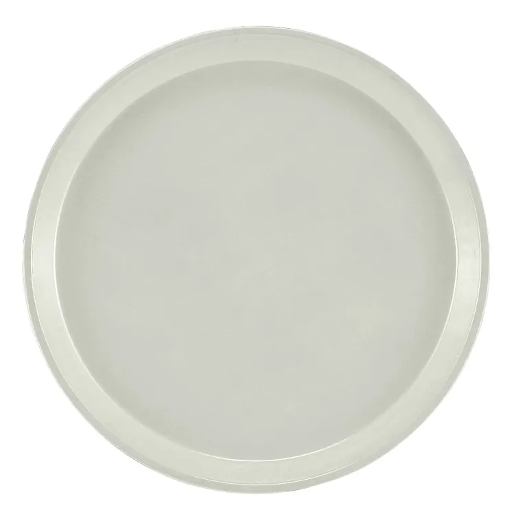 Cambro 1100101 I Camtray Round Tray I 11" (280 mm) I Antique Parchment I Case of 12