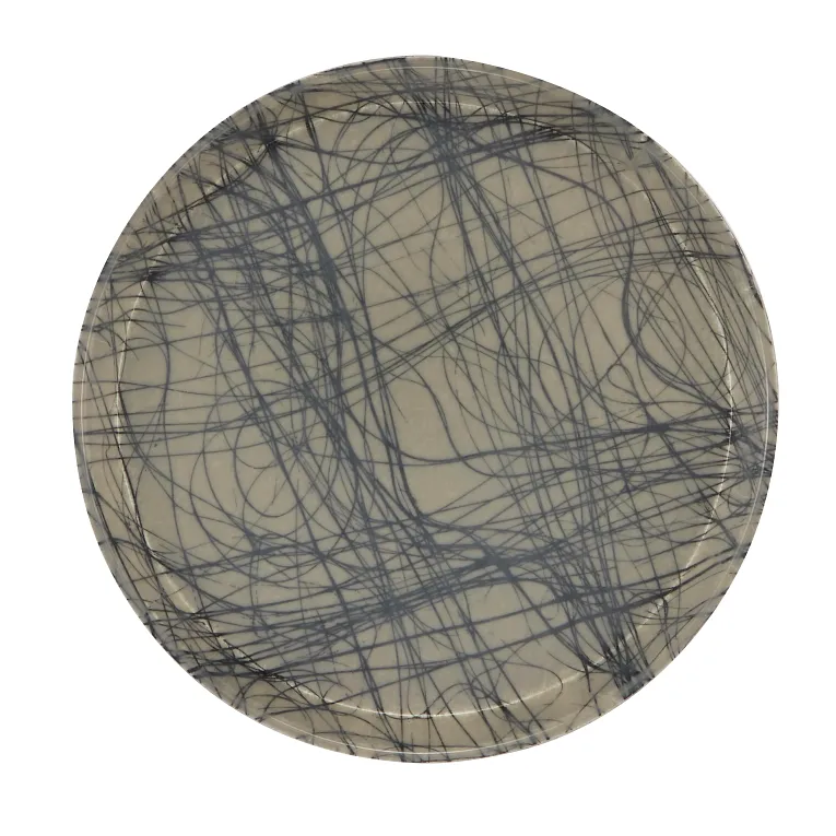 Cambro 1100277 I Camtray Round Tray I 11" (280 mm) I Swirl Gray I Case of 12