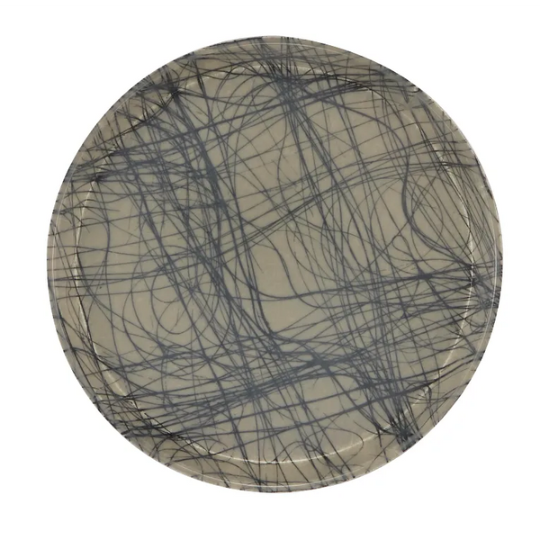 Cambro 1100277 I Camtray Round Tray I 11" (280 mm) I Swirl Gray I Case of 12