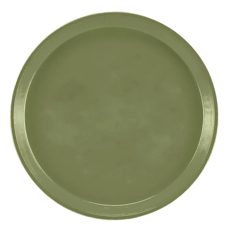 Cambro 1100428 I Camtray Round Tray I 11" (280 mm) I Olive Green I Case of 12