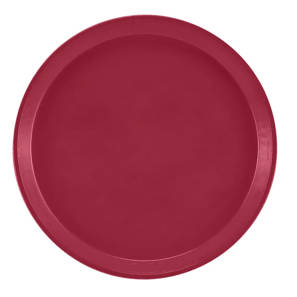 Cambro 1100505 I Camtray Round Tray I 11" (280 mm) I Cherry Red I Case of 12