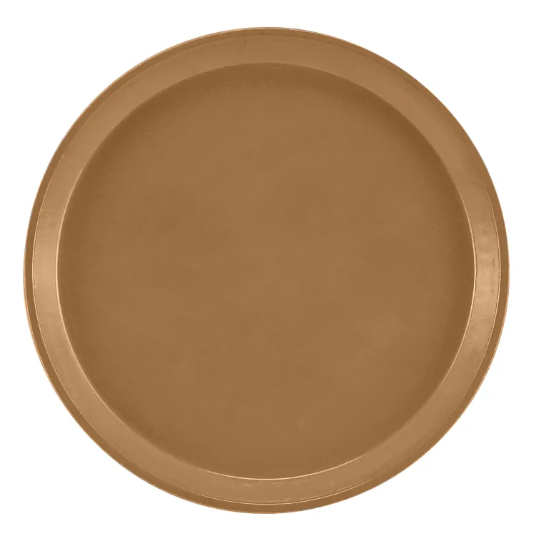 Cambro 1100508 I Camtray Round Tray I 11" (280 mm) I Suede Brown I Case of 12