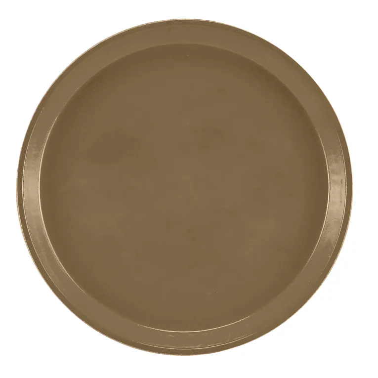Cambro 1100513 I Camtray Round Tray I 11" (280 mm) I Bayleaf Brown I Case of 12